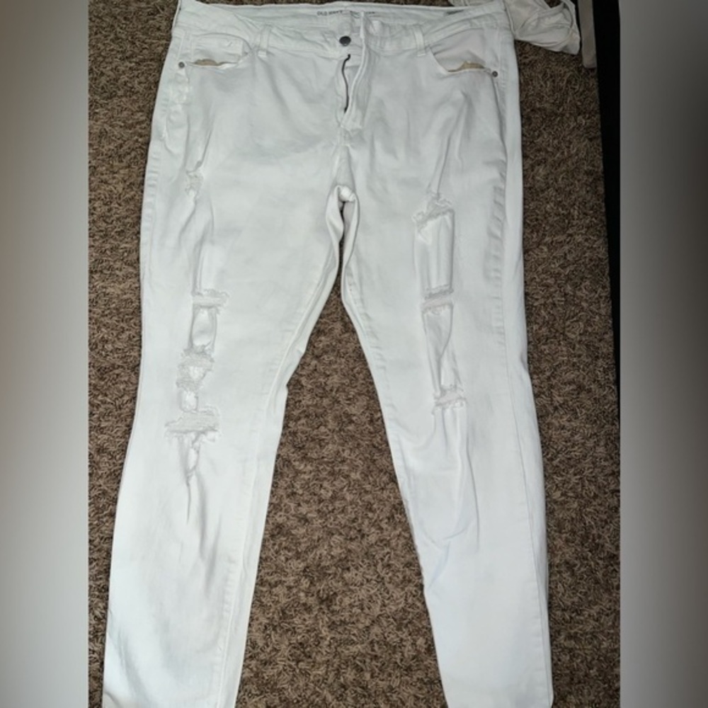 White Rockstar Mid Rise